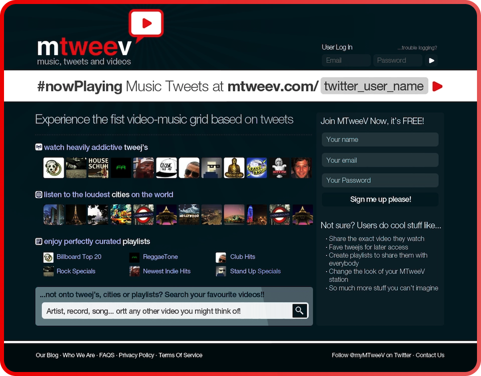 A depiction of the reelr.tv landing page